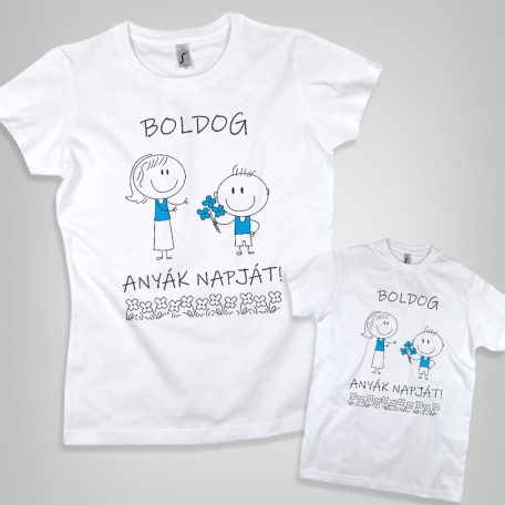 Boldog anyák napját - anya fia szett