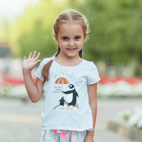 Boldog apák napja! Szeretlek apa! (Pingvin) 