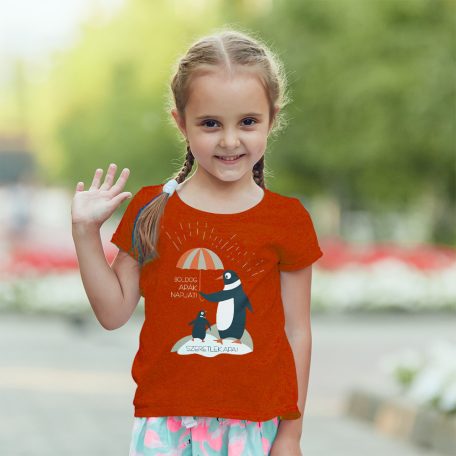 Boldog apák napja! Szeretlek apa! (Pingvin) 