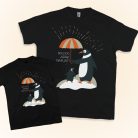 Boldog apák napja apa-gyerek szett (Pingvin) 