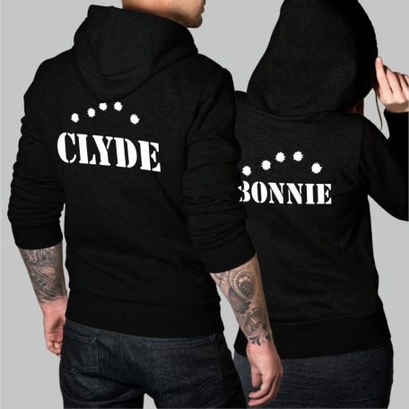 Bonnie és Clyde lövések pulóver