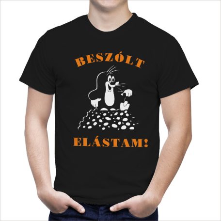 Beszólt. Elástam