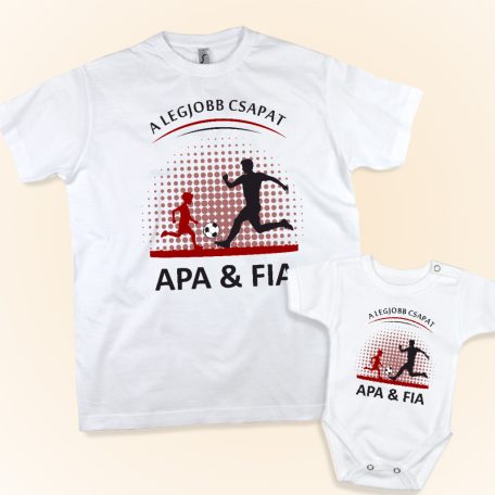A legjobb csapat Apa-fia póló szett