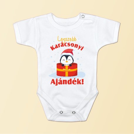 Legszebb karácsonyi ajándék Pingvines - baba body