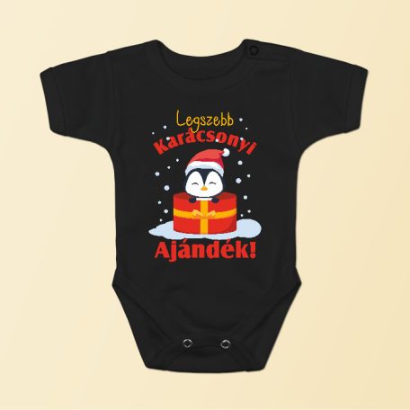 Legszebb karácsonyi ajándék Pingvines - baba body