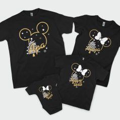   Mickey karácsony anya, apa, kistesó és nagytesó családi póló szett