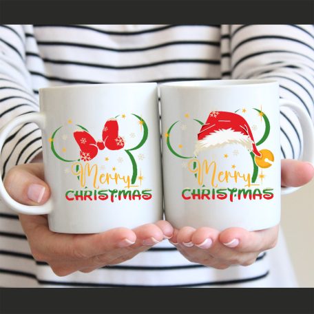 Mickey Merry christmas - páros bögre