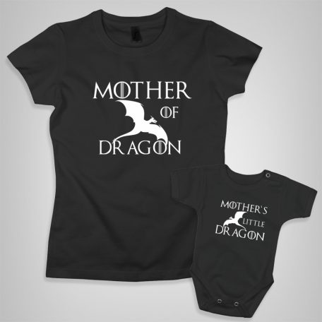 Mother of dragon póló és body (fekete)