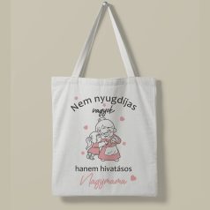 Nem nyugdíjas hanem nagymama lány vászontáska