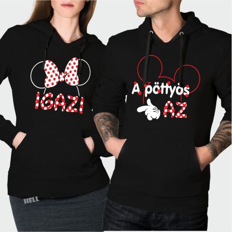 A pöttyös az igazi Mickey páros pulóver 