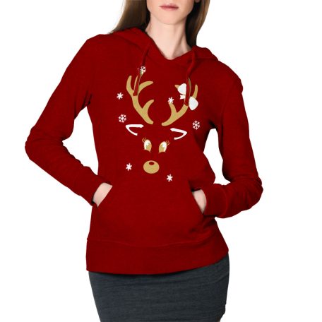 Rénszarvas karácsonyi Női pulóver