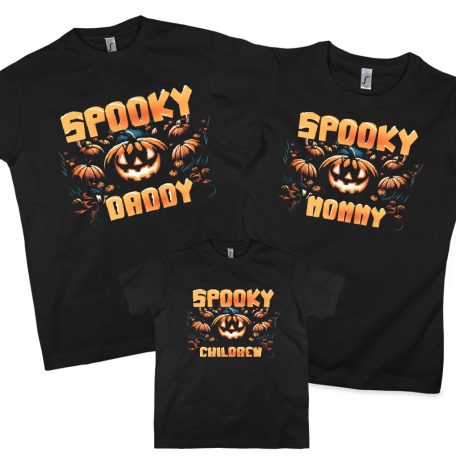 Spooky family - családi póló szett 3db