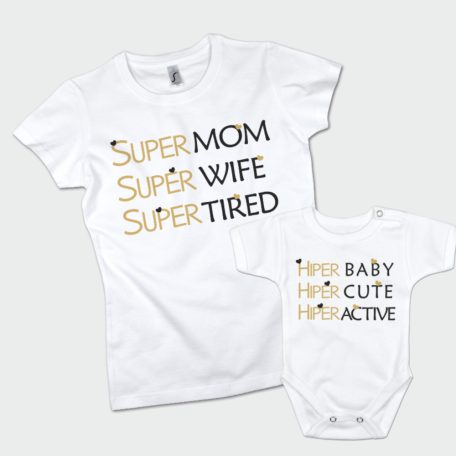 Super Mom and Hiper Baby anya baba szett