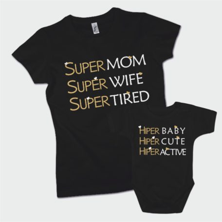 Super Mom and Hiper Baby anya baba szett