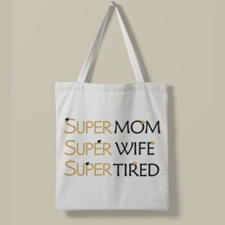 Super mom vászontáska