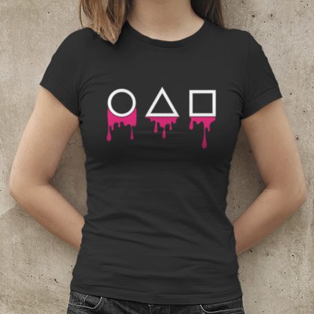 Squid game szimbólumok női póló