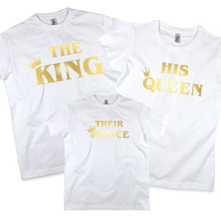 The king his queen their Prince