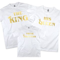 The king his queen their Princess