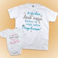 Az első közös apák napja lányos szett